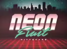 Neon Fruit Cityscape