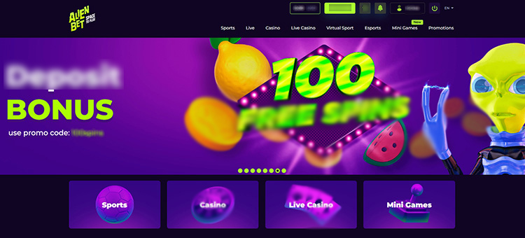 Интерфейс AlienBet