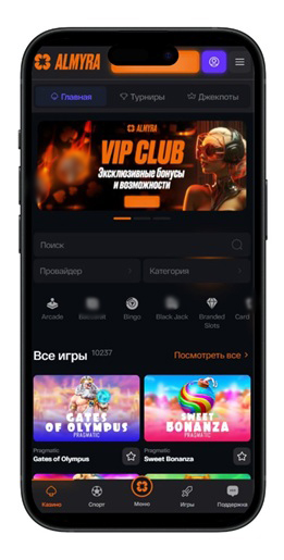 Интерфейс Almyra