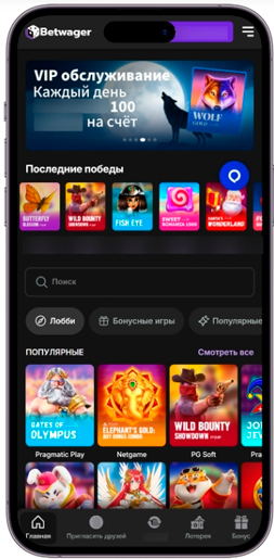 Интерфейс BetWager