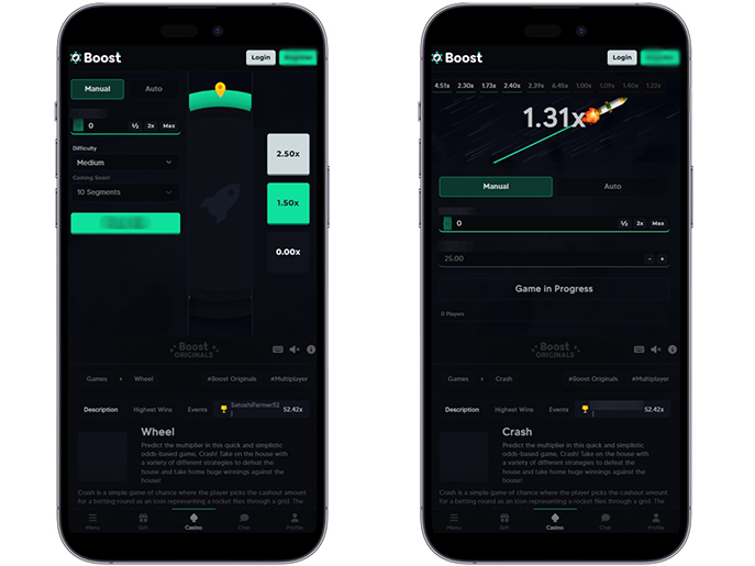 Игровой каталог Boost Casino