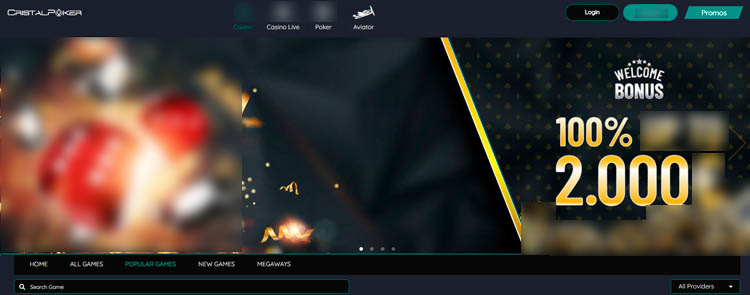 Интерфейс Cristal Poker