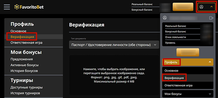Игровой каталог FavoritoBet