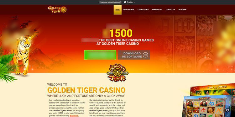 Интерфейс Golden Tiger
