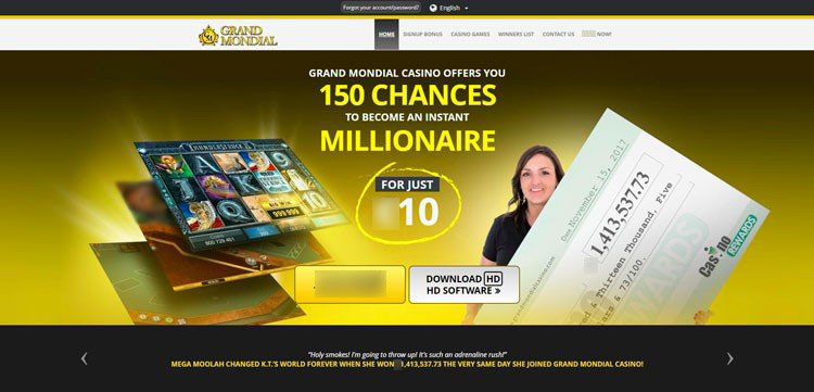Интерфейс Grand Mondial