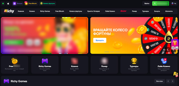 Интерфейс Richy