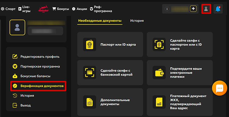 Интерфейс Shot