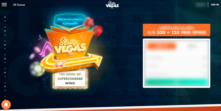 Интерфейс Slotty Vegas