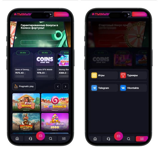 Интерфейс TwinWin Casino