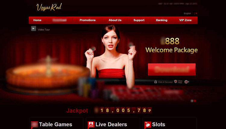 Игровой каталог Vegas Red
