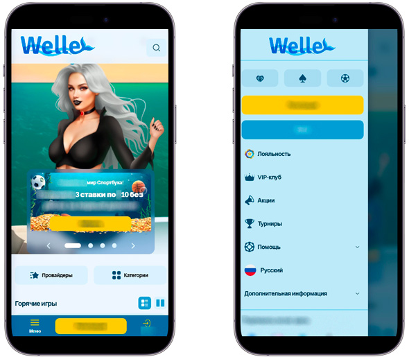 Интерфейс Welle