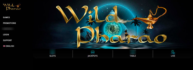 Интерфейс Wild Pharao