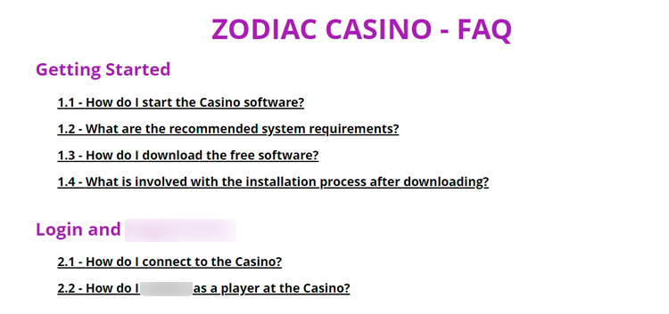 Игровой каталог Zodiac