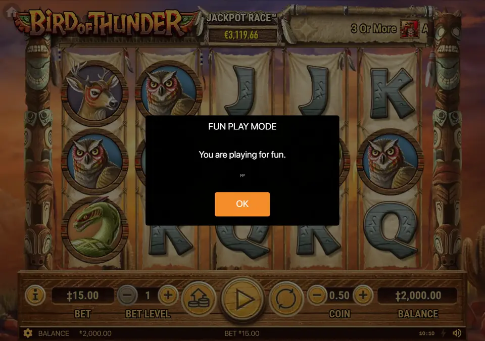 Bird of Thunder — FUN PLAY MODE