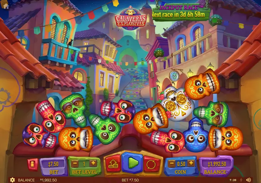Calaveras Explosivas — тестовый каскад