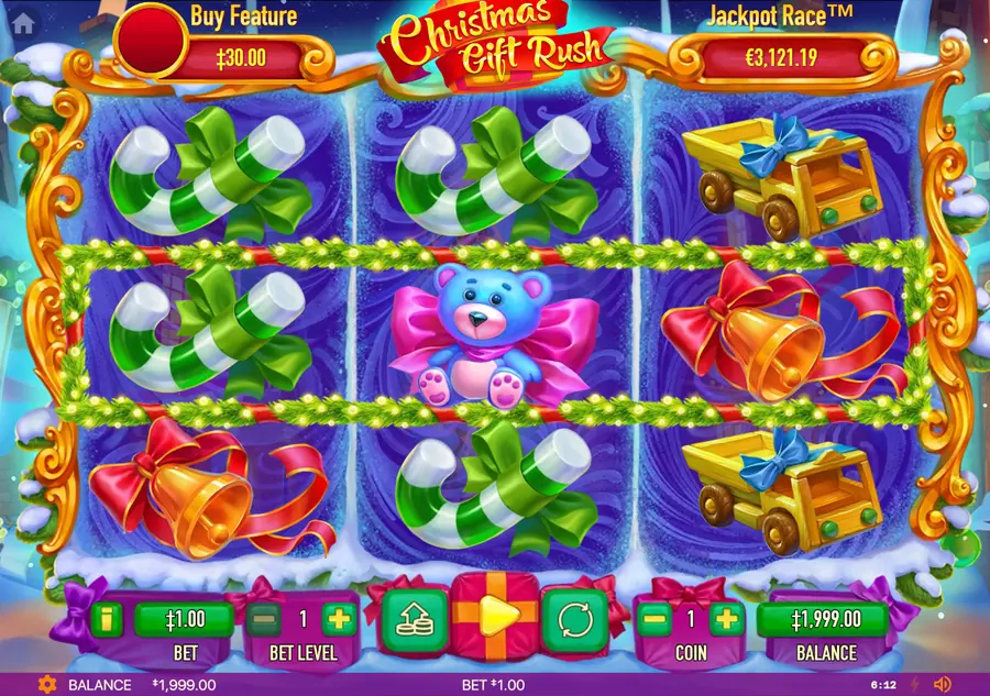 Christmas Gift Rush — тестовое вращение