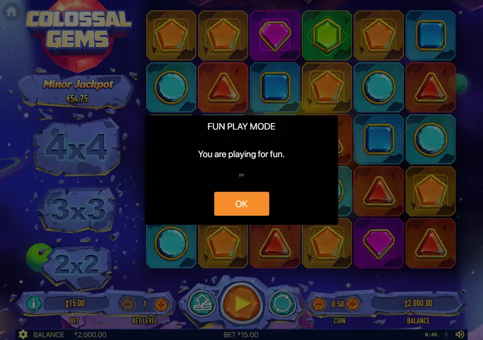 Colossal Gems — FUN PLAY MODE