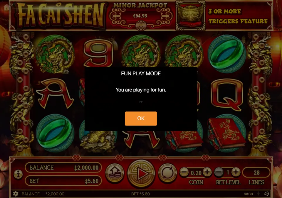 Fa Cai Shen — FUN PLAY MODE