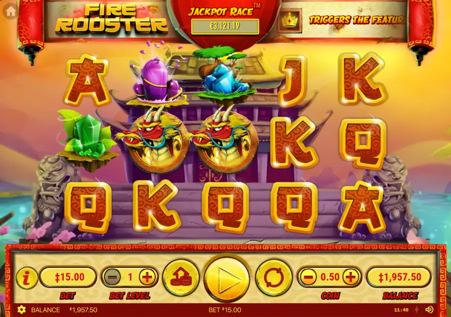 Fire Rooster — тестовый Spin