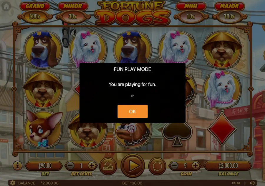 Fortune Dogs — FUN PLAY MODE