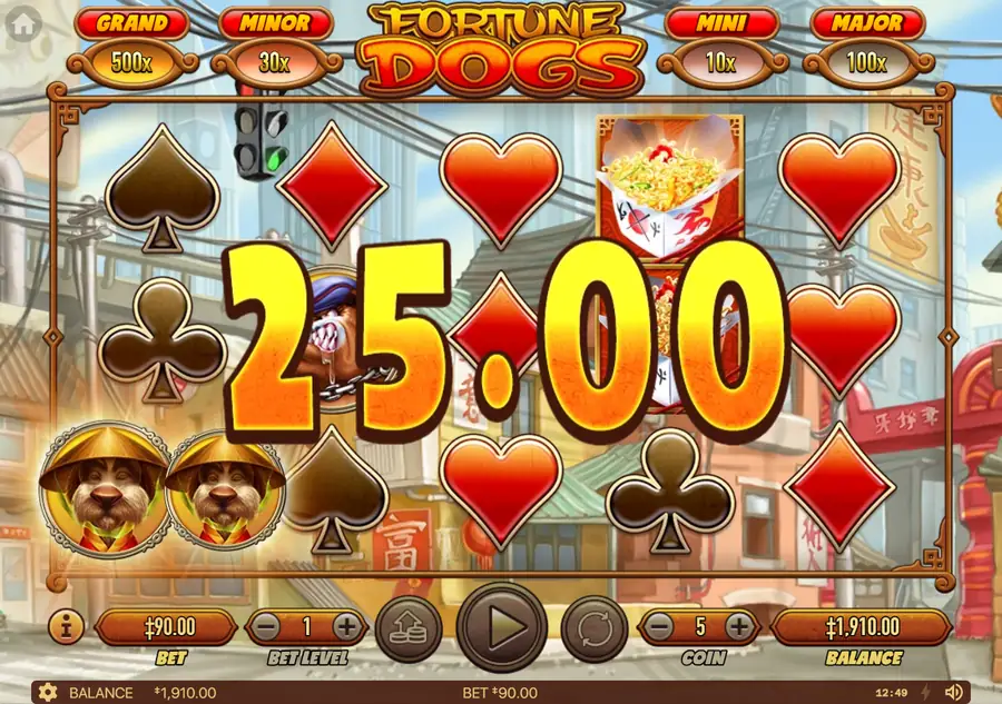 Fortune Dogs — тестовый Spin