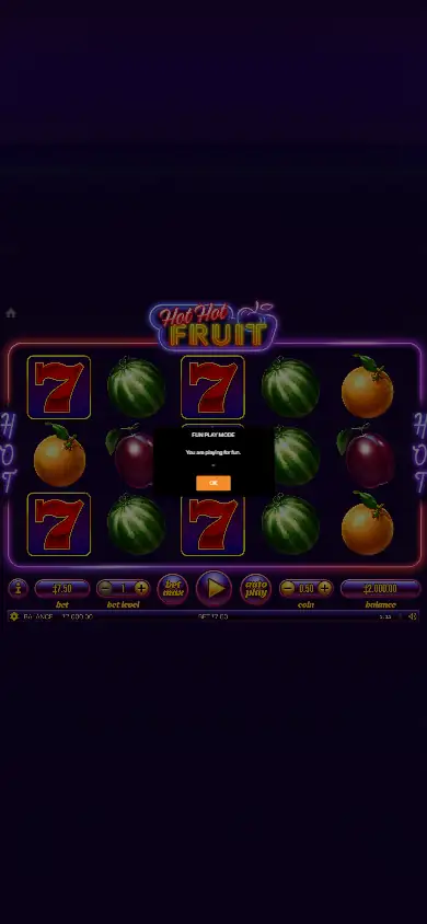 Hot Hot Fruit — мобильное демо 390 пикселей
