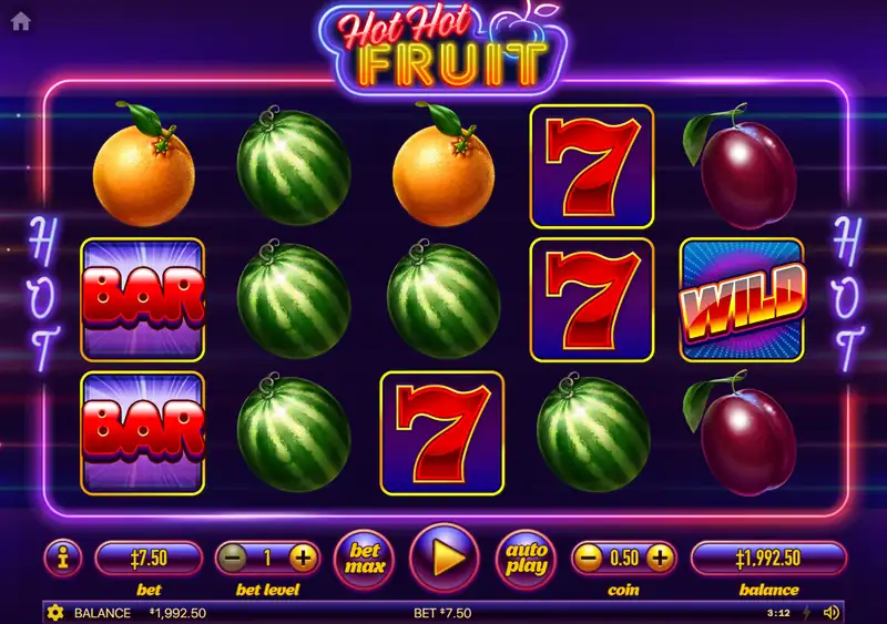 Hot Hot Fruit — результат тестового вращения