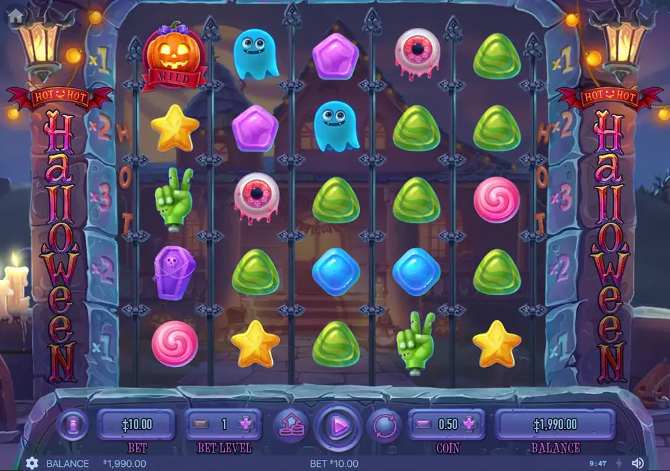 Hot Hot Halloween — тестовый Spin