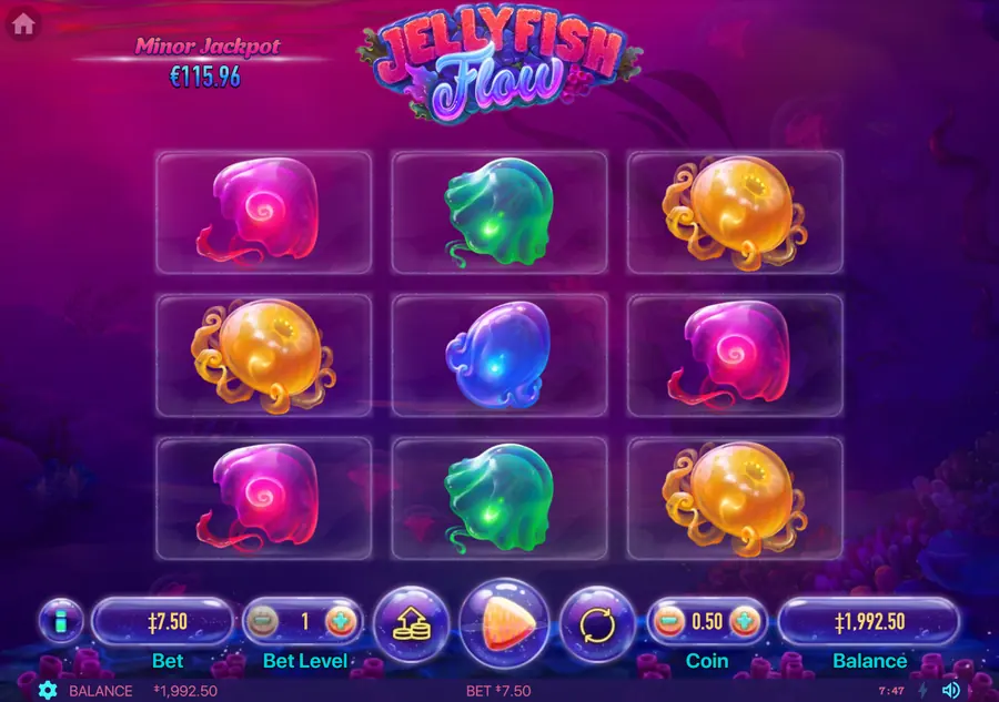Jellyfish Flow — тестовое вращение