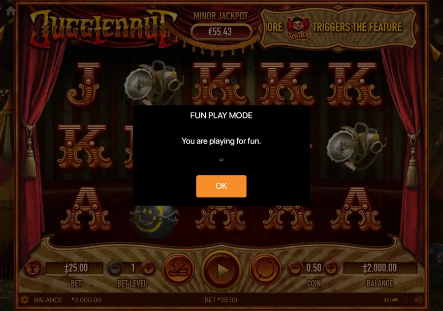 Jugglenaut — FUN PLAY MODE
