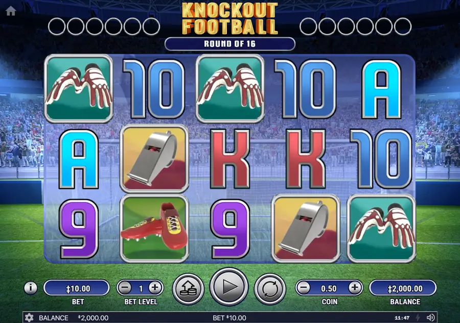 Knockout Football — поле 5 на 3