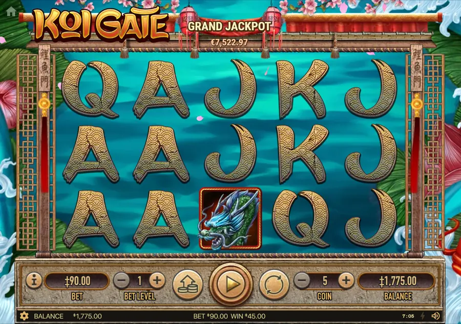 Koi Gate — поле 5 на 3