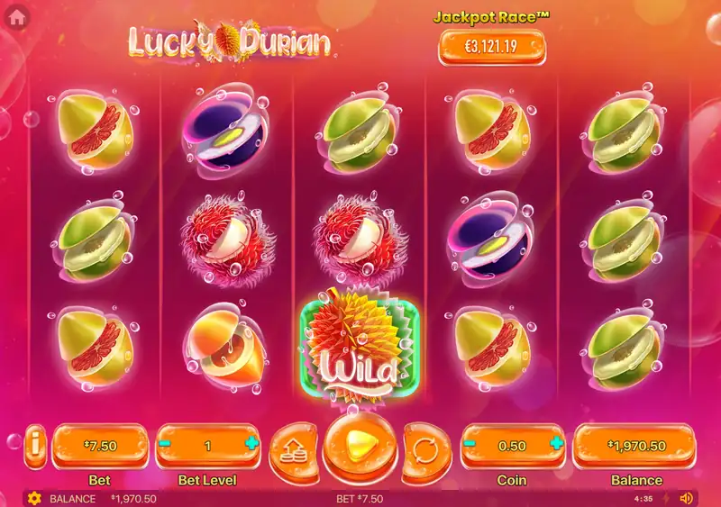 Lucky Durian — поле 5 на 3