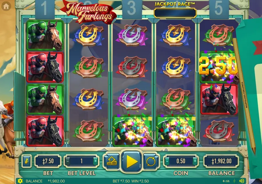 Marvelous Furlongs — тестовое вращение