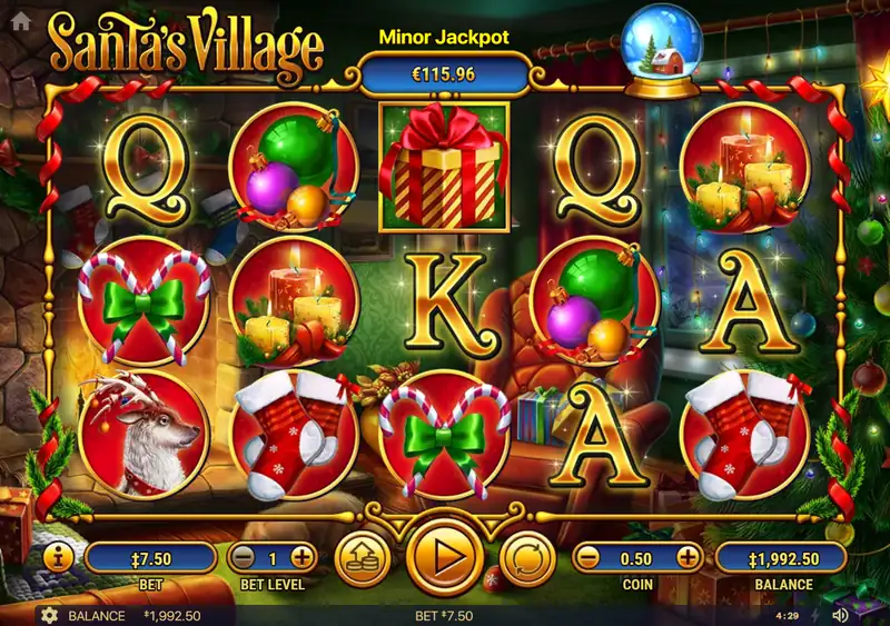 Santa's Village — результат тестового вращения