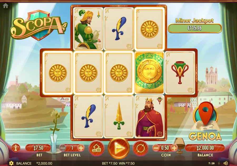 Scopa — результат тестового вращения