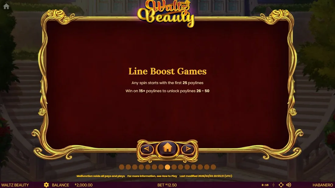 The condition for unlocking extra paylines with Line Boost