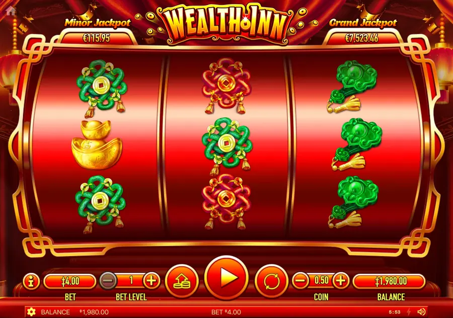 Wealth Inn — изогнутое поле 3 на 3